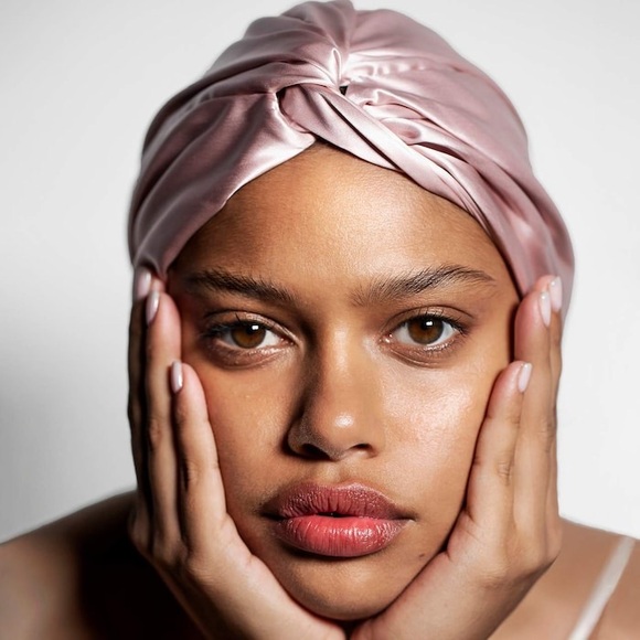 SLIP PURE SILK TURBAN in PINK One Size for All Hair Types NEW IN BOX-$99 Value! - Picture 5 of 12